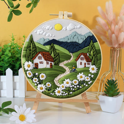Mountain Village Embroidery Kit