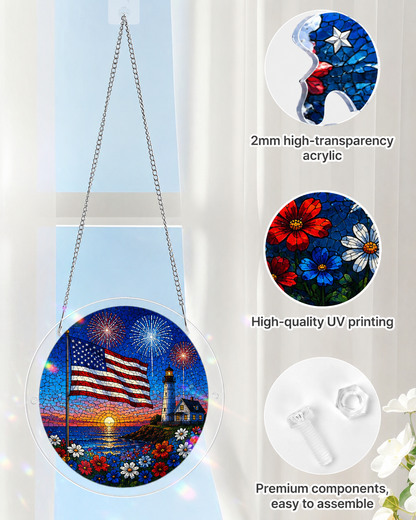 Acrylic Jigsaw Puzzle Suncatcher - Independence Day Celebrations