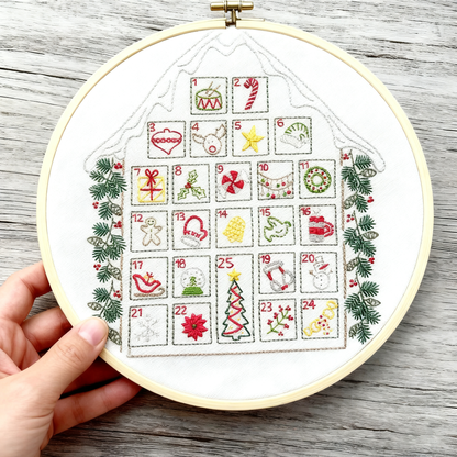 Stick & Stitch Water-Soluble Bee Embroidery Fabric : Gingerbread House