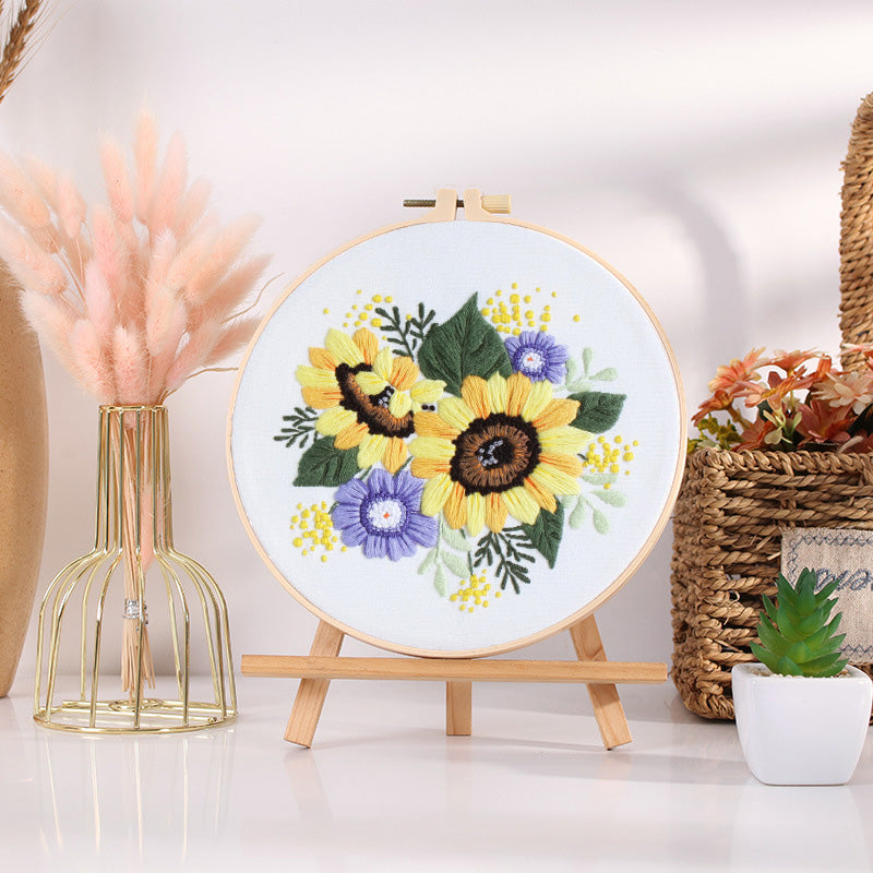 Sunflowers Embroidery Kit for Beginner