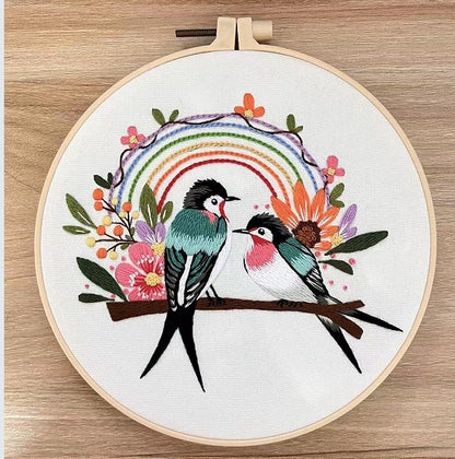 Bird & Floral Collection  -Themed DIY Embroidery Kits