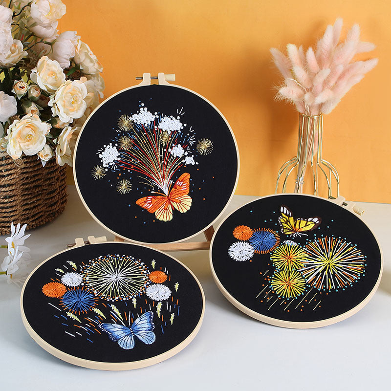 Fireworks Embroidery Kit Series