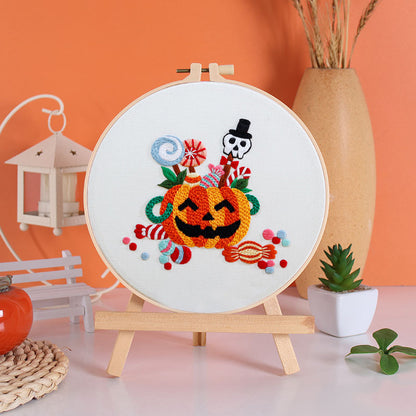 Spooky Halloween Embroidery Kit: Craft Your Spooky Masterpieces