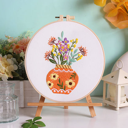 Blooming Vase  - Themed DIY Embroidery Kits
