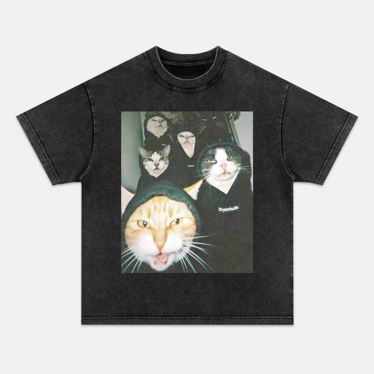 Wacky Cat Silhouette T-shirt