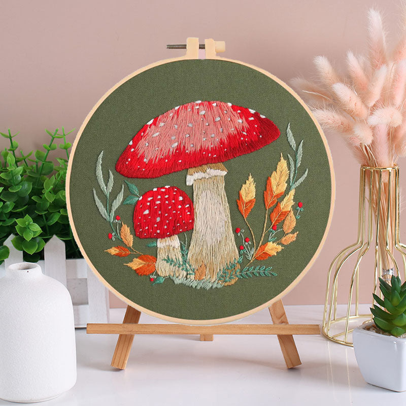 Forest Mushroom - Themed DIY Embroidery Kits