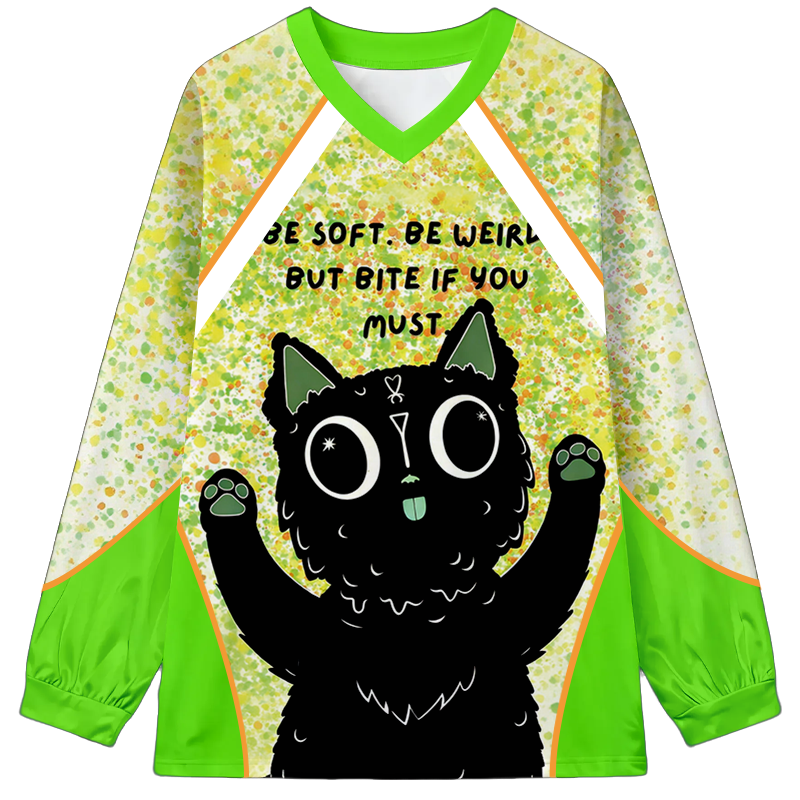 Be Soft Long Sleeve Graphic Print T-Shirt