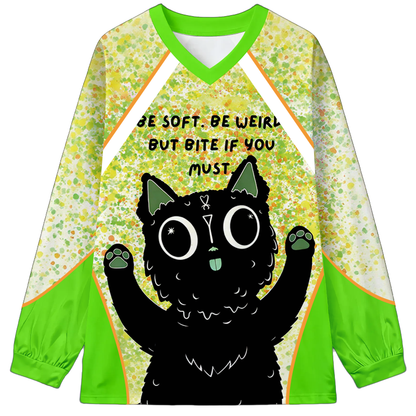 Be Soft Long Sleeve Graphic Print T-Shirt