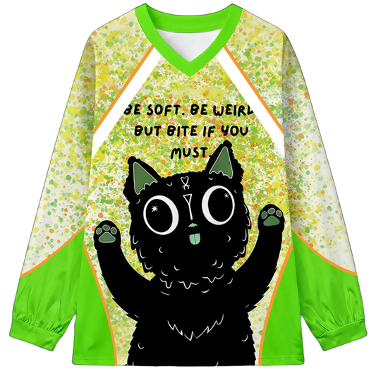 Be Soft Long Sleeve Graphic Print T-Shirt