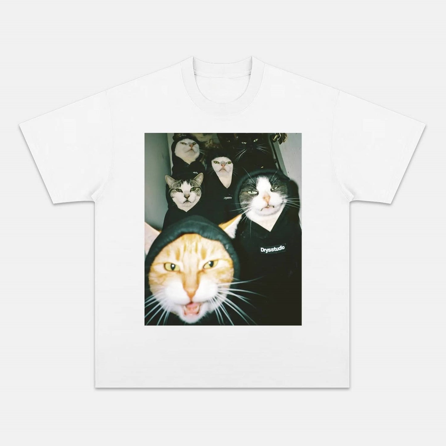 Wacky Cat Silhouette T-shirt