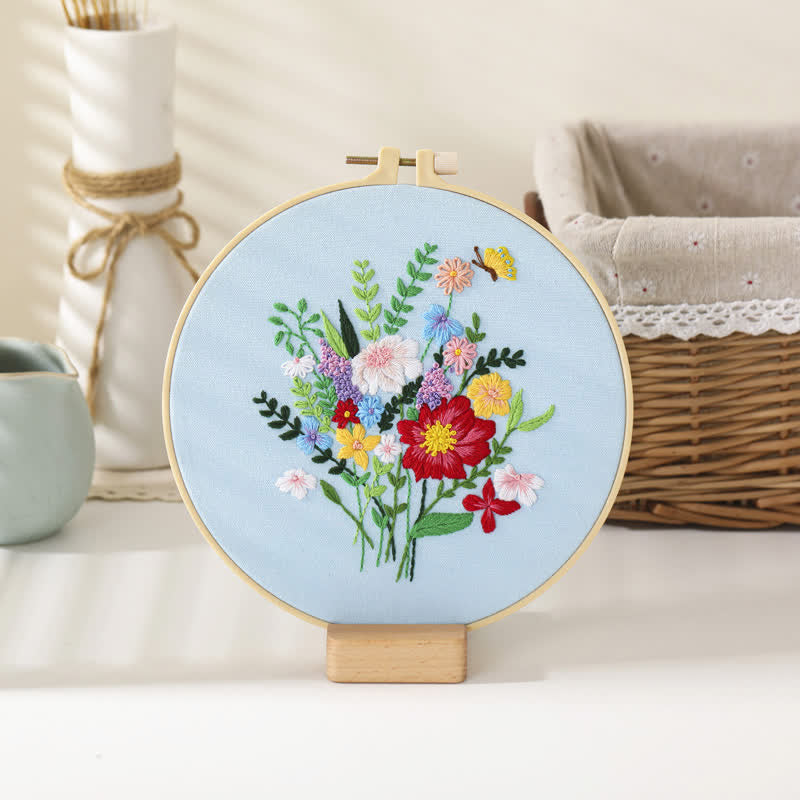 Rubbyoo Embroidery Kit - Flower Bouquet