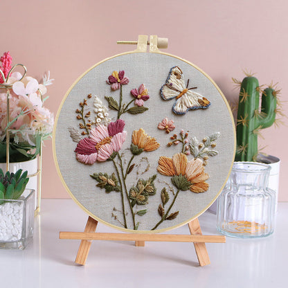 Butterfly Garden Embroidery Kit