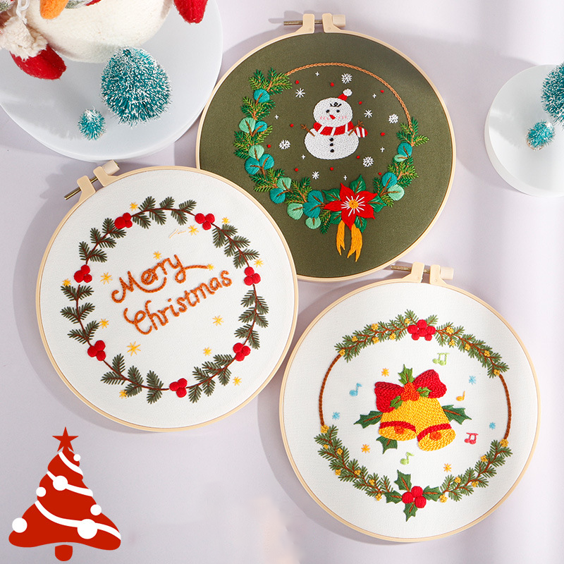 Christmas Cheer Embroidery Kit: Celebrate the Season with Every Stitch