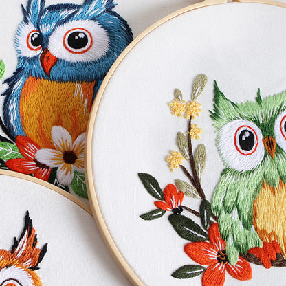Adorable Owl Embroidery Kit: Craft Your Whimsical Masterpiece