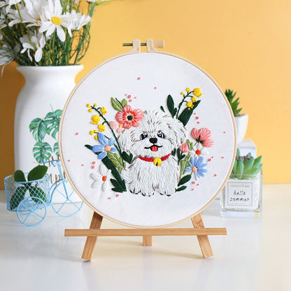 Whimsical Pet-Inspired Art  -Themed DIY Embroidery Kits