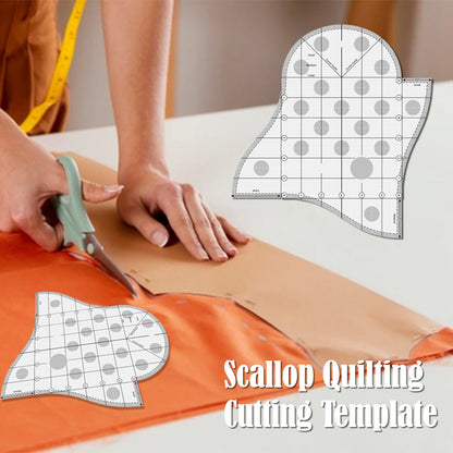 Creative Scallop Quilting Cutting Template