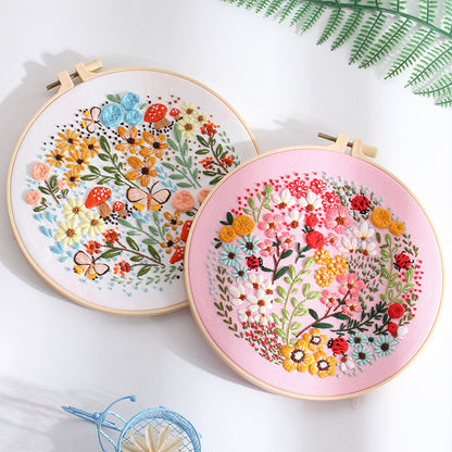 Floral Paradise Embroidery Kit: Create Your Blossoming Masterpiece
