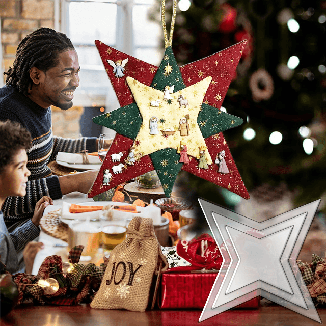 New Christmas Patchwork Star Template Set