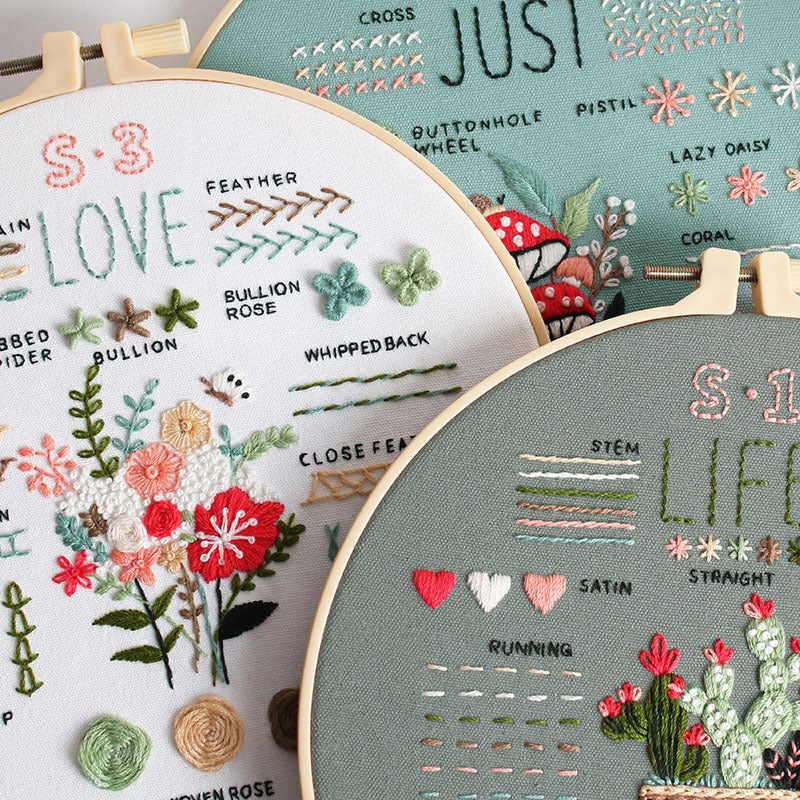 Stitch Mastery Embroidery Kit: Perfect Your Craft with Diverse Designs