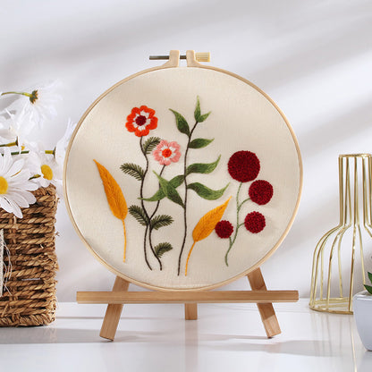 Botanical Blossoms Embroidery Kit: Craft Your Floral Masterpiece