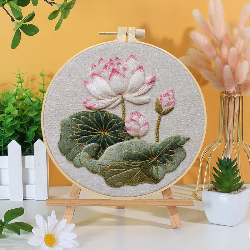 Lotus Serenity Embroidery Kit
