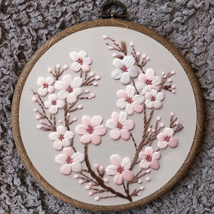 Rubbyoo Embroidery Kit - Cherry Blossom
