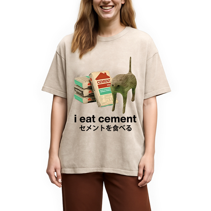 Eat Cement Washed T-Shirt