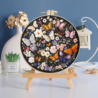 Butterfly Bloom Embroidery Kit