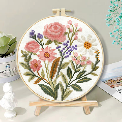 Vintage Floral Embroidery Kit