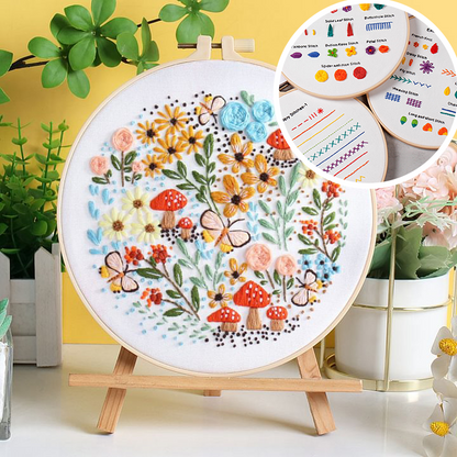 Floral Paradise Embroidery Kit: Create Your Blossoming Masterpiece