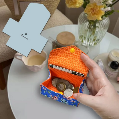 Easy and Fast Sewing Cute Coin Purse —With Tutorial+Template