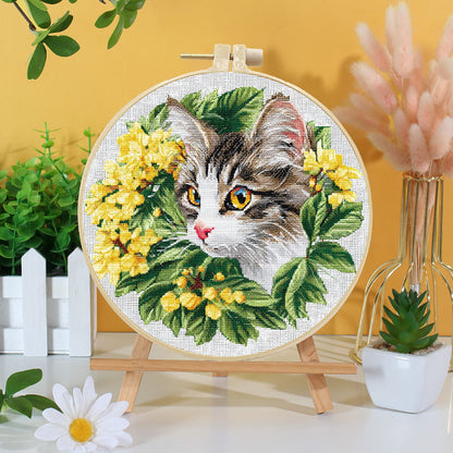 Whisker And Wildflower Embroidery Kit