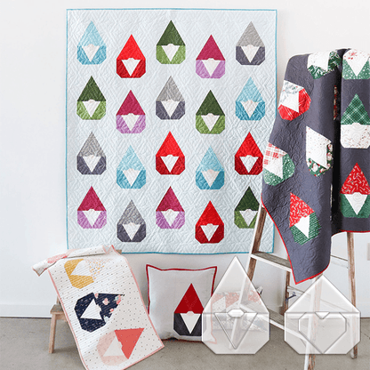 DIY Christmas Gnomes Quilt Template Set - With Instructions