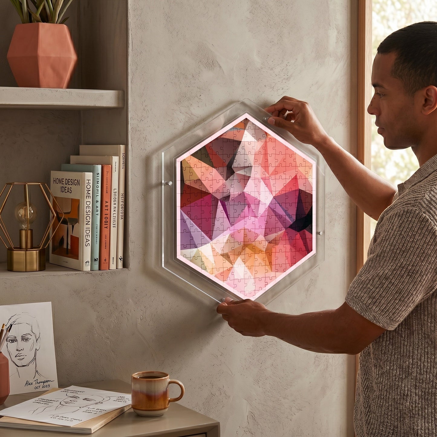 Hangable Acrylic Puzzle | Prism Light