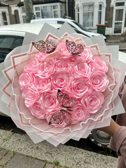 Eternal Roses - HandMade From Satin Ribbon(Never Wither)