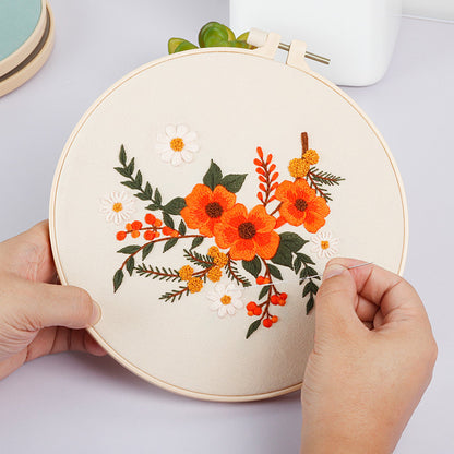 Blooming Botanicals Embroidery Kit: A Tribute to Nature’s Grace