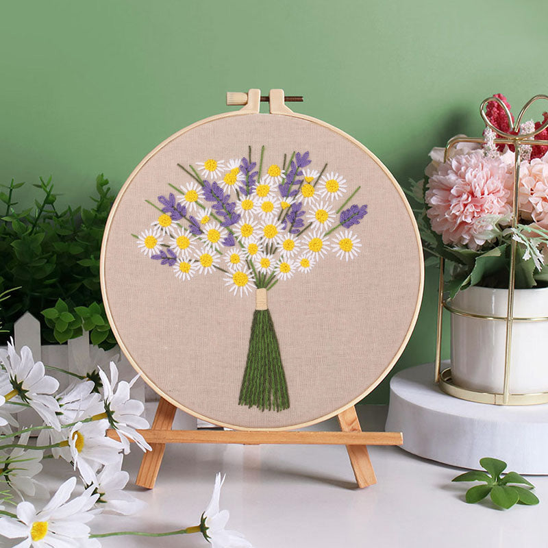 Blooming Bouquet Embroidery Kit: Craft Your Floral Masterpiece