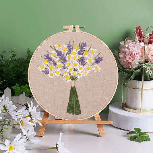 Blooming Bouquet Embroidery Kit: Craft Your Floral Masterpiece