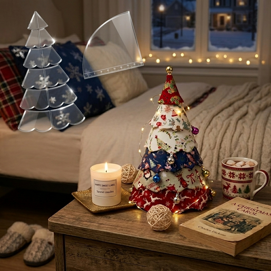Handmade Christmas Tree Sewing Template Set (7PCS) - With Instructions
