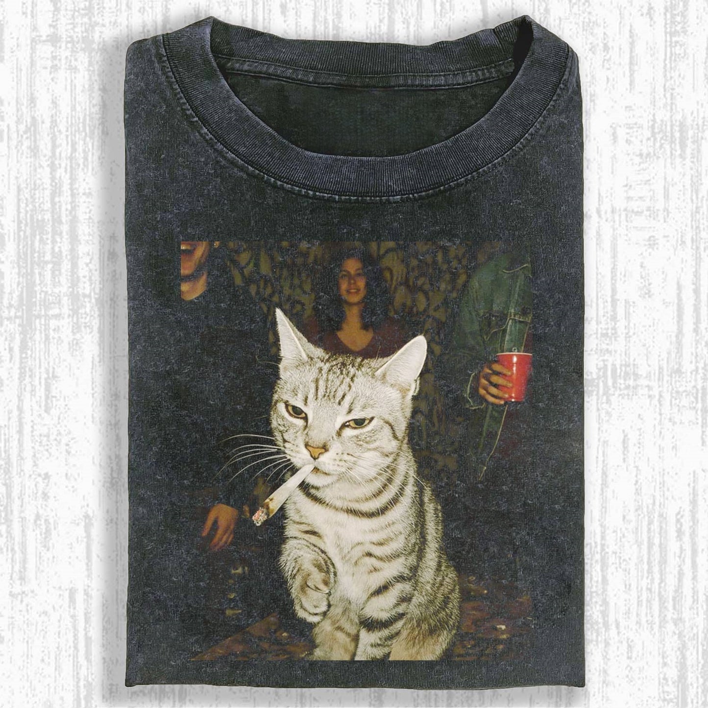 Cool Cat Smoking T-shirt