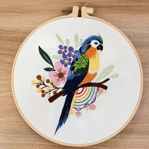 Bird And Rainbow - Themed DIY Embroidery Kits