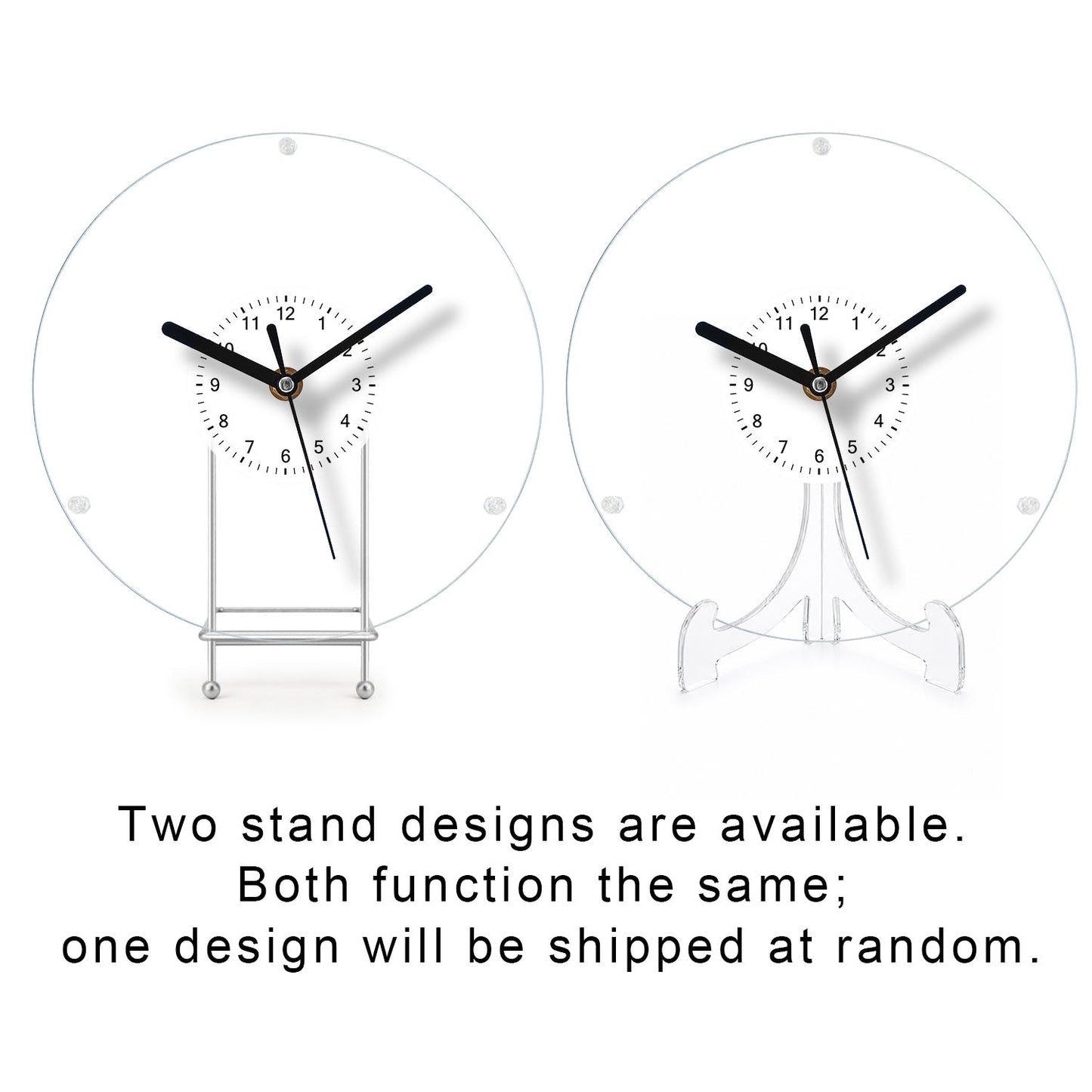 DIY Acrylic Puzzle Clock Kit - Classic Black
