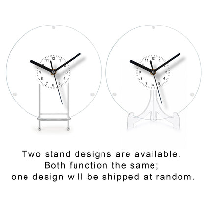 DIY Acrylic Puzzle Clock Kit - Classic Black