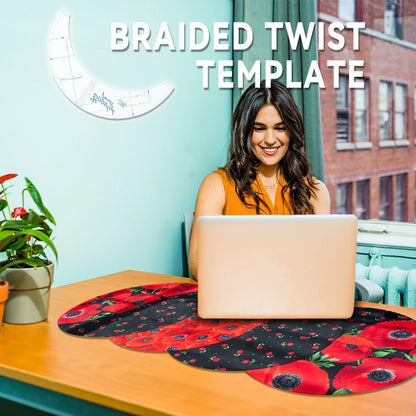 Tablecloth Braided Twist Template-With Instructions