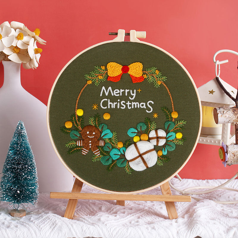 Christmas Cheer Embroidery Kit: Celebrate the Season with Every Stitch