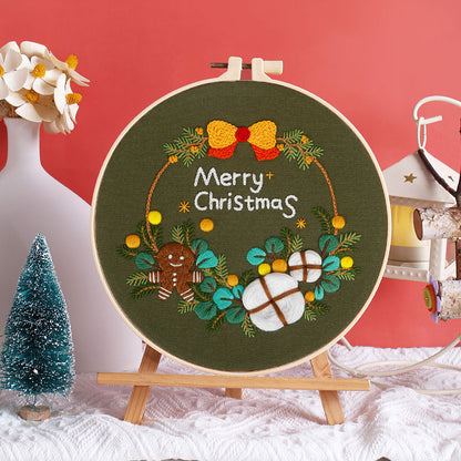 Christmas Cheer Embroidery Kit: Celebrate the Season with Every Stitch