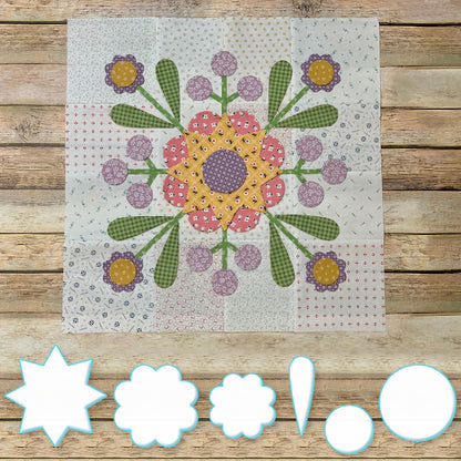 Prairie Meadow Sew Template Set - (With Instructions)