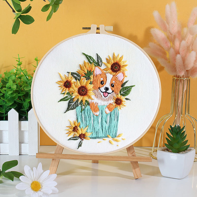 Puppy Love Embroidery Kit: Embark on an Adorable Stitching Journey