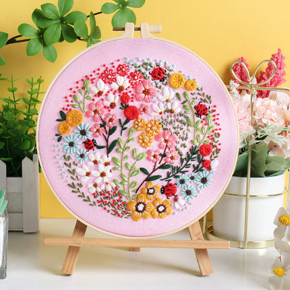 Floral Paradise Embroidery Kit: Create Your Blossoming Masterpiece