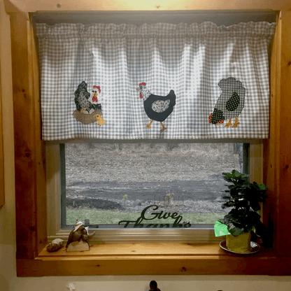 Weekend Chicken Table Runner Pattern Sewing Templates Set - With Instructions